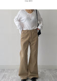 [unisex] Cotton flare bootcut pants