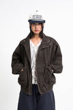 Glow washed cotton jacket