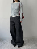 Layered Shirring Boat Neck T-Shirt
