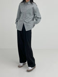 [unisex] Loop Two Tuck Brushed Wide Slacks