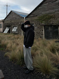 round knit bucket hat