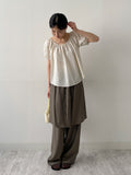 Nylon Two-Way Flare Blouse
