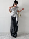 Hepburn Wrap Boat Neck Blouse