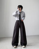 Shiny Stripe Balloon Pants