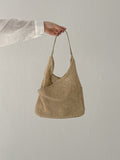 [summer] Unbalance Raffia Shoulder Bag