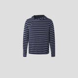 Kell Button Striped Hoodie