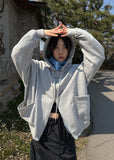 RIBET 2WAY HOOD ZIP UP