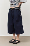 Mars Pleats Cotton Bermuda