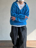 Over Hood V Knit