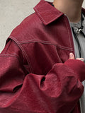 Force Stitch Leather Jacket