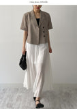 [summer] Repair Van Double Crop Half Jacket