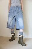 Fever Wrap Denim Bermuda