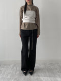 Eri Knit Layered Tube Top