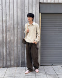 Popping collar knit