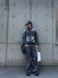 Western Cargo Denim Pants