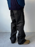 Rough Coated Black Denim