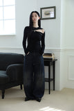 Devil Wide Pin-Tuck Denim