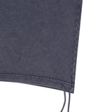WASHED CUT OFF APPLIQUE SWEAT SHORTS