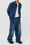 Cole Side Tuck Wide Denim