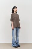 Cut-off Pigment Cropped Top