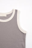 Verno waffle sleeveless top