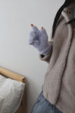 Mohair Finger Long Gloves