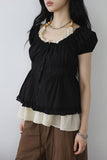 Morph shirring blouse