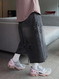 Vintage Star Patch Bermuda Denim