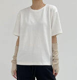 Peach Loose Fit Short Sleeve T-shirt