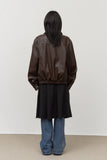 Fear Curved Leather Jacket