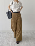 Banding Crop Short Sleeve Blouse