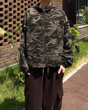 Ray Camo Hood Bomber Jacket