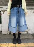 DOUBLE HEM BERMUDA DENIM