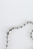 Silver ball necklace