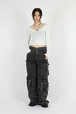 Fuse pocket black denim