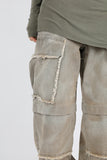 Fringe sand cargo denim