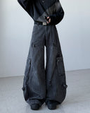 Quiet Black Curved Denim