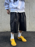 Glossy Nylon Bermuda Pants