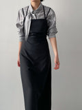 Halter Neck A-Line Long One-Piece