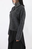 Snap mohair cardigan