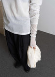 SEE-THROUGH HALF LONG SLEEVE