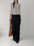 Ribbon Wrap Semi-Wide Slacks