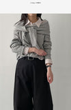 Picnic Off-Shoulder Layered Sweatshirt