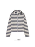 Ocean Striped Warmer Zip Hoodie