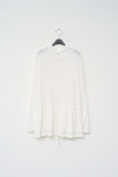 (W) Ala Frill Hooded Top