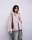 Rubber Stitch Hood Zip-Up