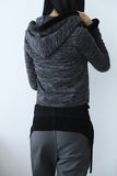 Trimmed cape cardigan