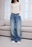 balloon hip wide jeans