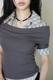 Peril Check Shirt Short Sleeve Tee