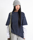 Days stripe layered t-shirt